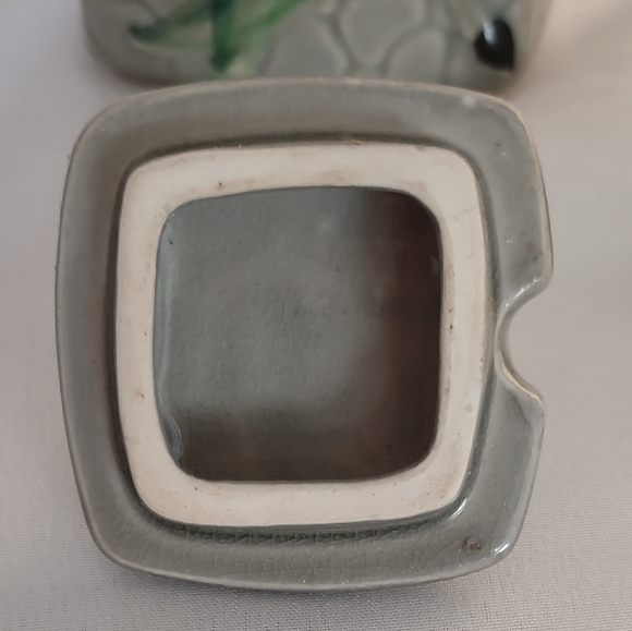 Vintage Batlin Leaping Antelope Ceramic Honey Pot w Spoon & Salt/Pepper Shakers - Picture 11 of 15